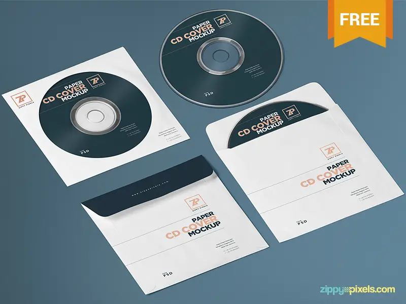 Free CD Cover Mockup