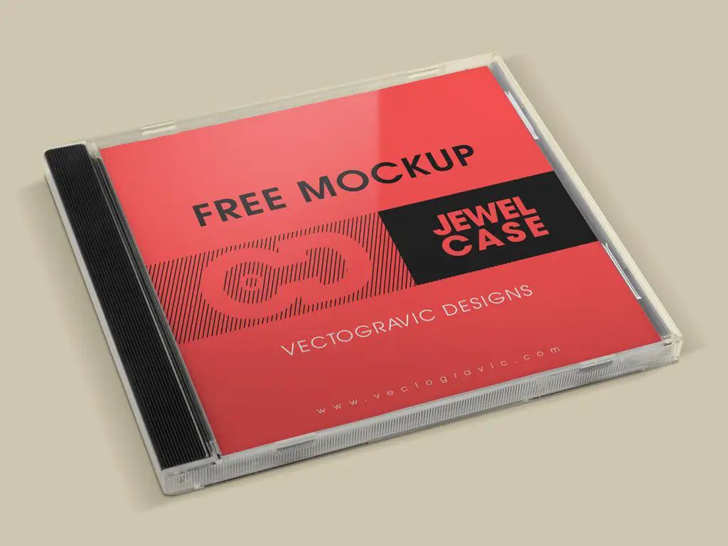 Free CD Jewel Case Mockup