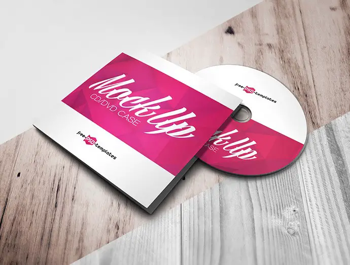 Free Case and Disk Mockup