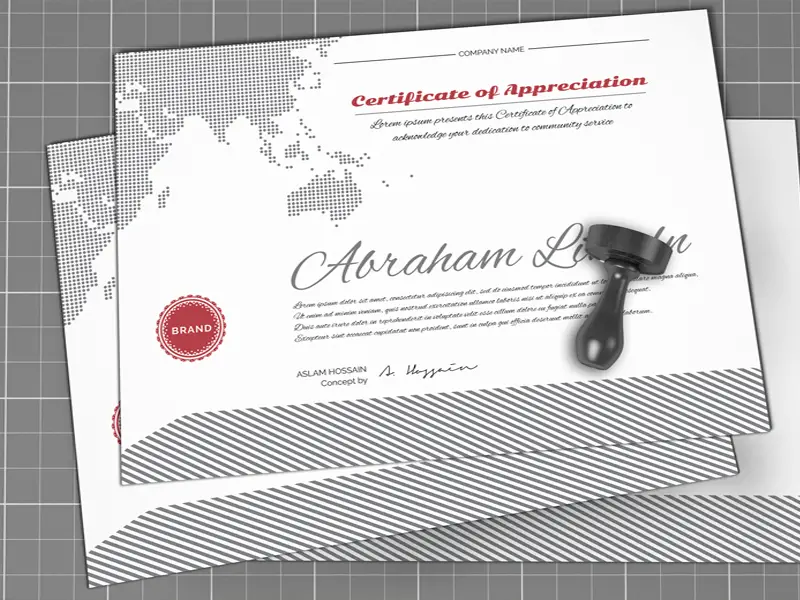 Free Certificate Templates PSD