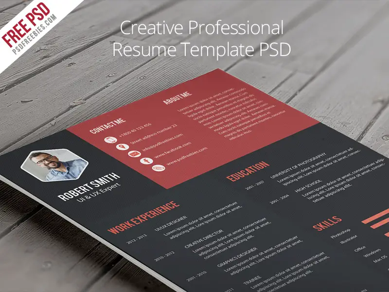 Free Creative Professional Resume Template