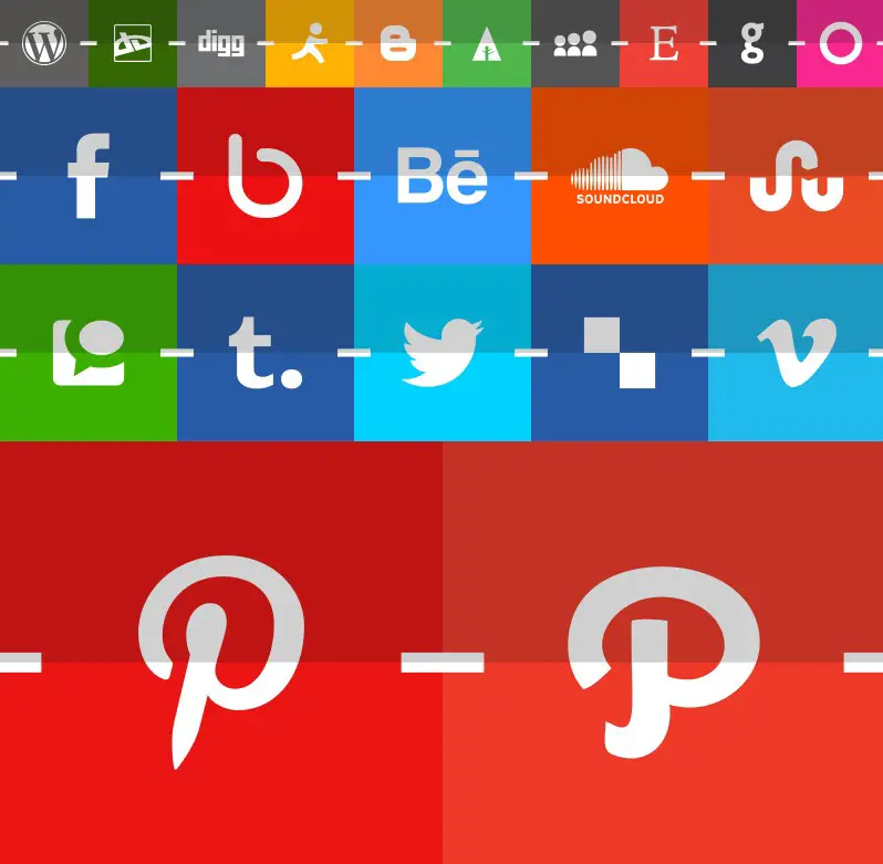 Free Flat and Classy Social Media Icons