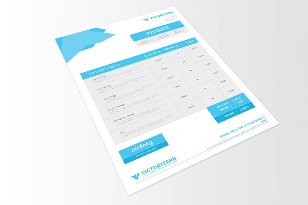 38 Invoice Templates Psd Docx Indd Free Download Psd Templates Blog
