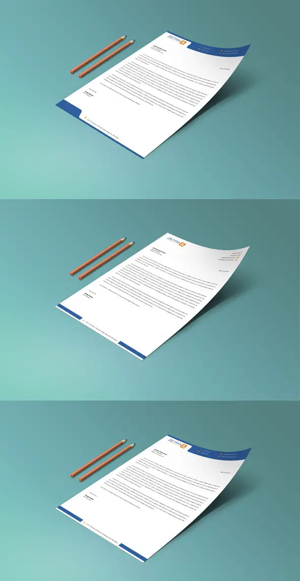 Free Letterhead Template PSD