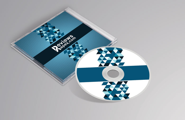 Free Photorealistic CD Cover Mockup