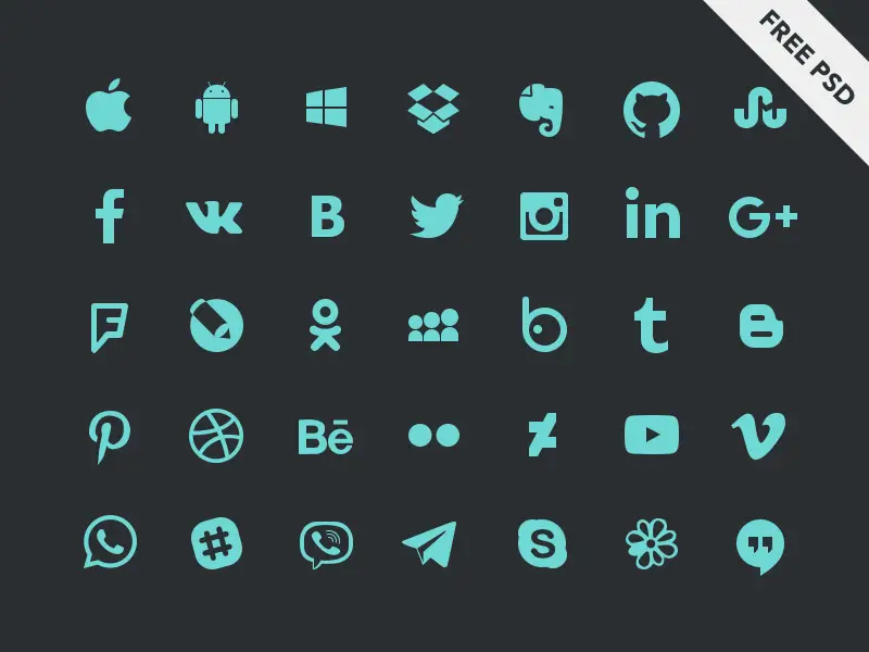 Free Social Media Icons