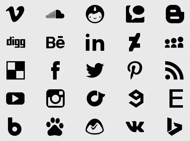 Free Social Media Pixel Perfect Icons