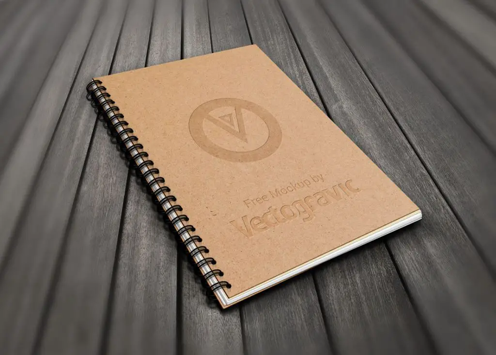 Free Spiral Book Mockup