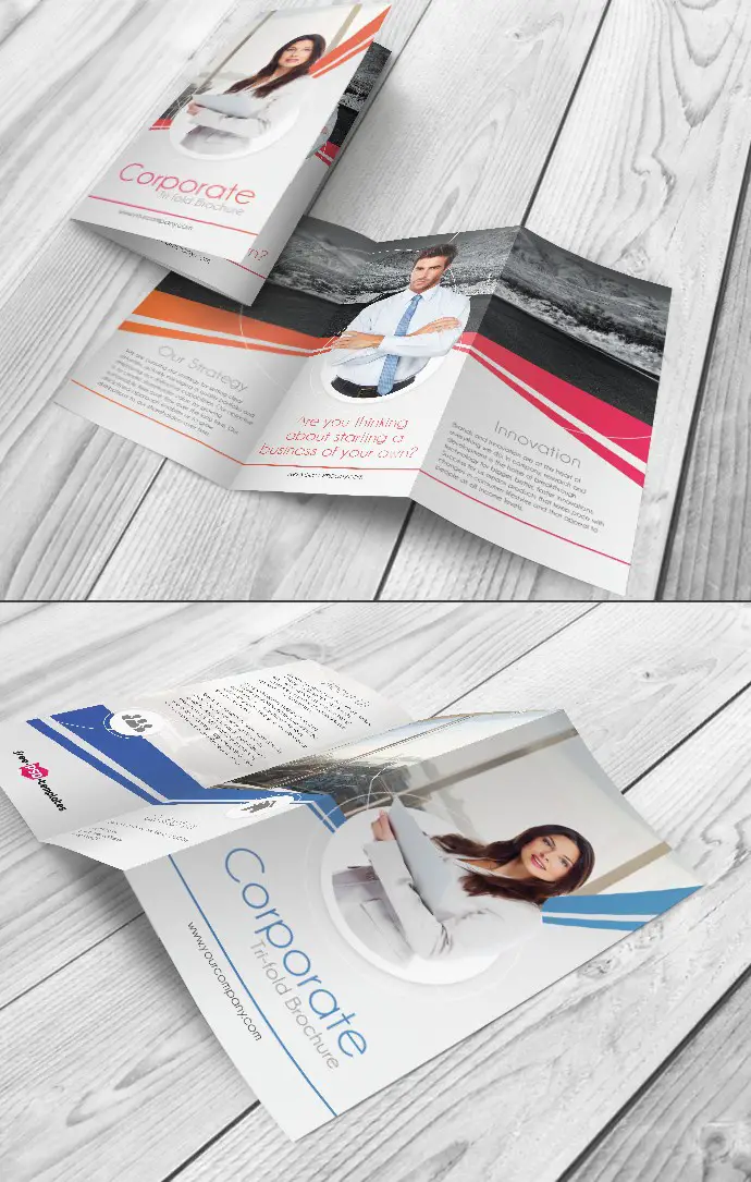 Free Tri-Fold Corporate Brochure Template