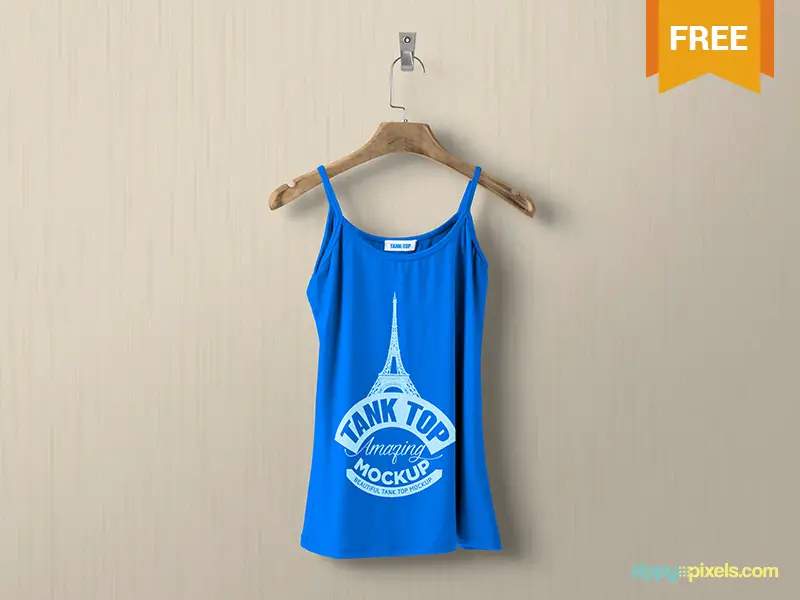 Free Women's Tank Top Mockup