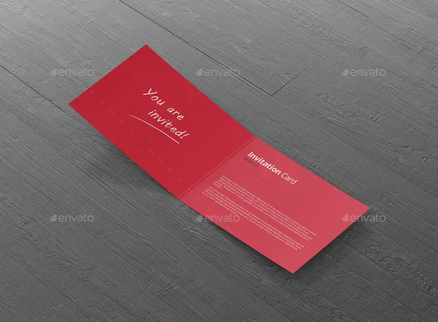 Invitation Card Mockup