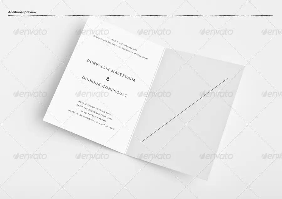 Invitation / Greeting Card Mock-Up