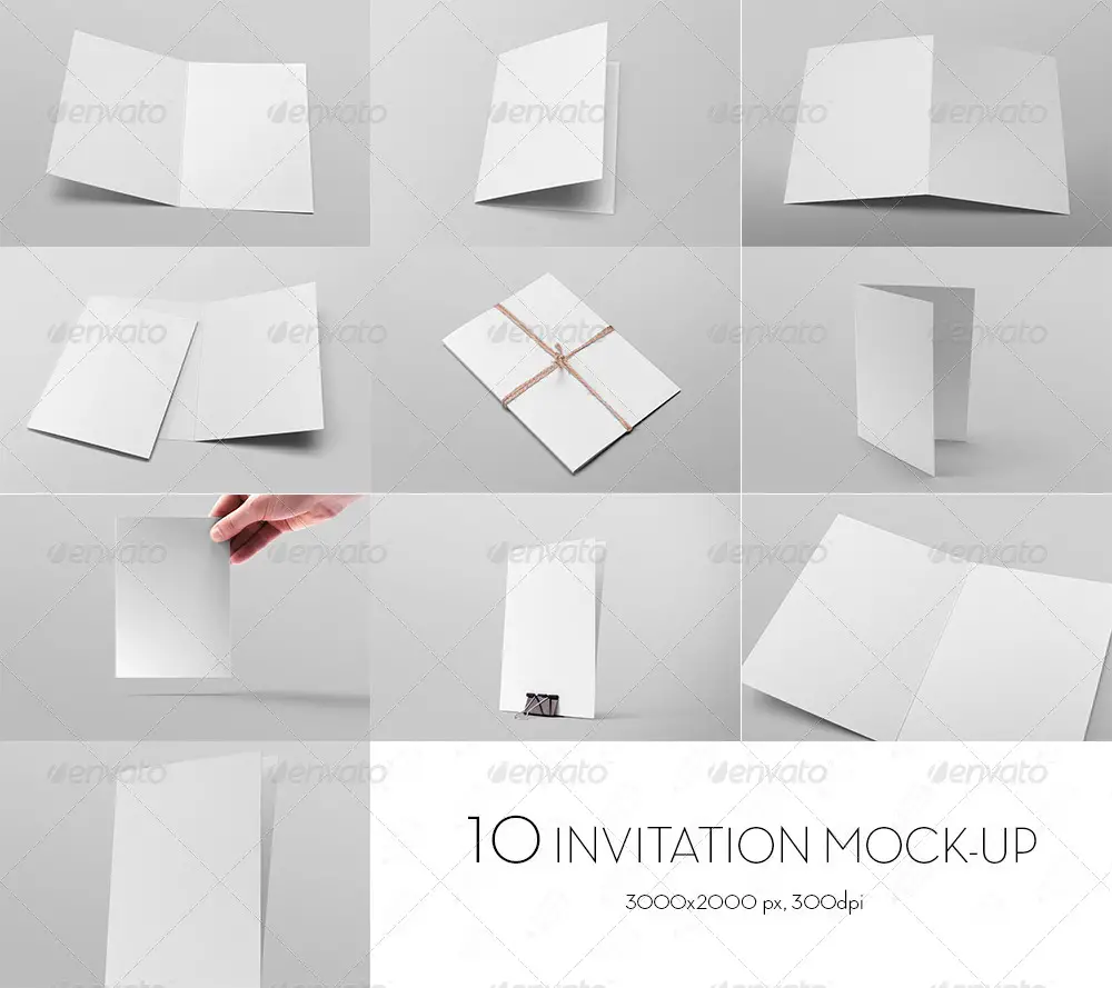 Invitation / Greeting Card Mockup