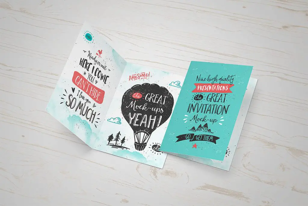 Invitation / Greeting Card Mockup