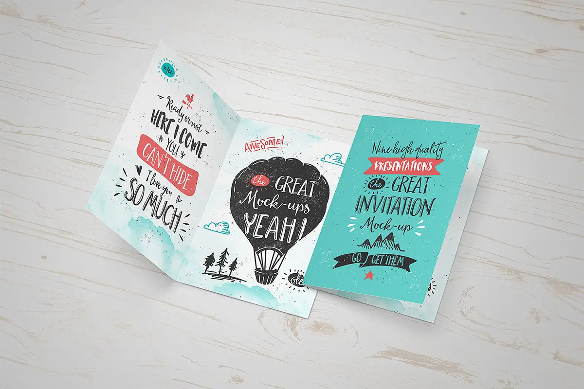 Best Greeting Card Mockup and Invitation Card Mockup