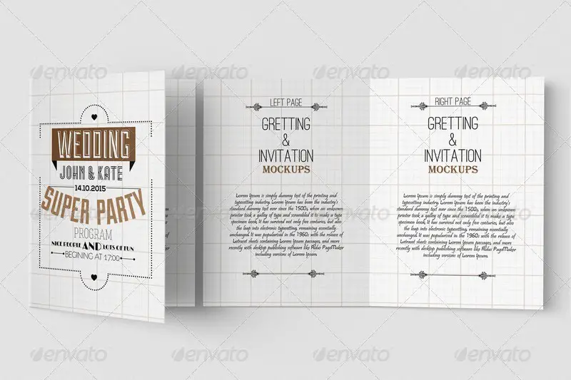 Invitation & Greeting Card Mockups