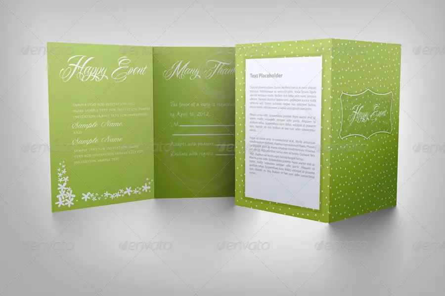 Invitation and Greeting Card Mockup V1