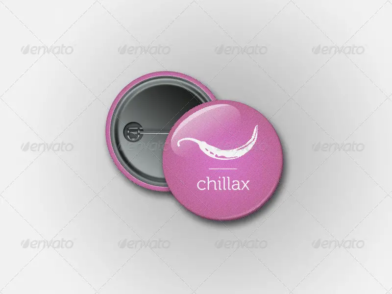 Pin Button Badge Mockup