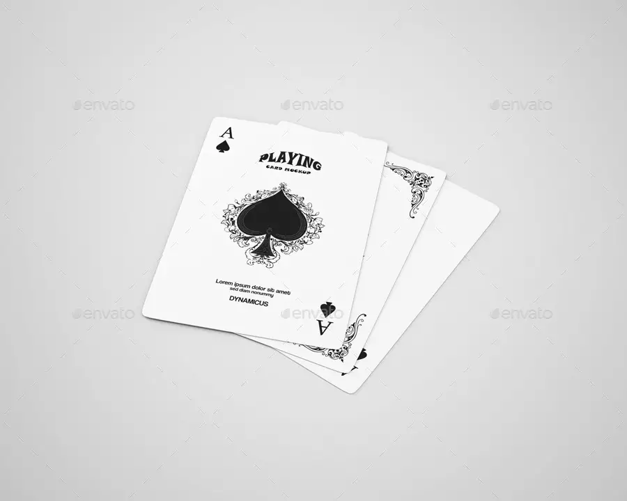 Playing Cards Mockup