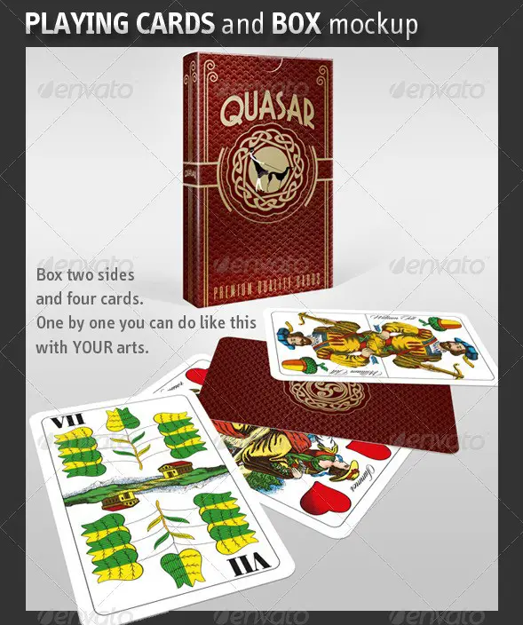 Playing Cards Mockup