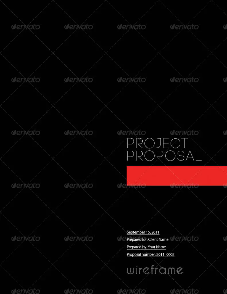 Project Proposal Template Bundle