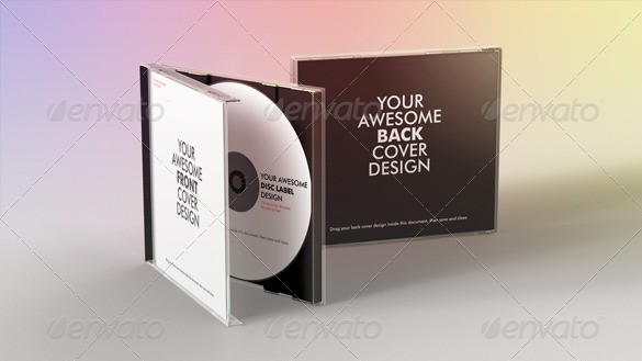 Realistic CD Mockup