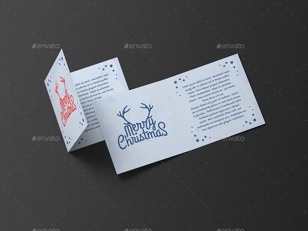 Square Greeting Card and Invitation Mockup