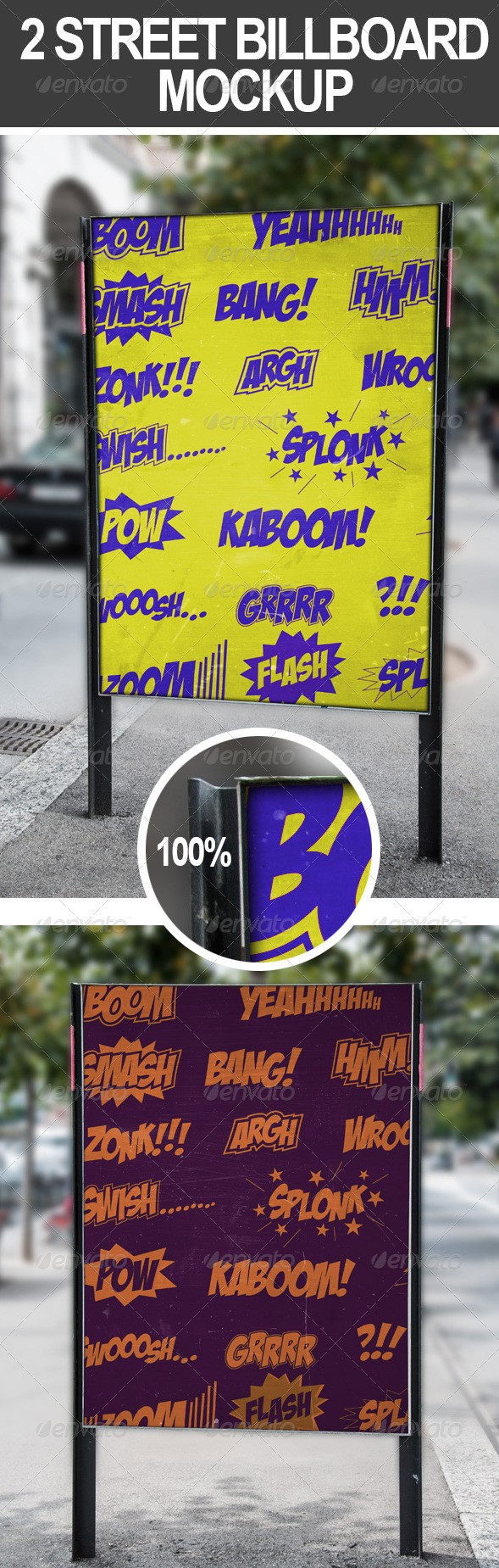 2 Street Billboard Mockups