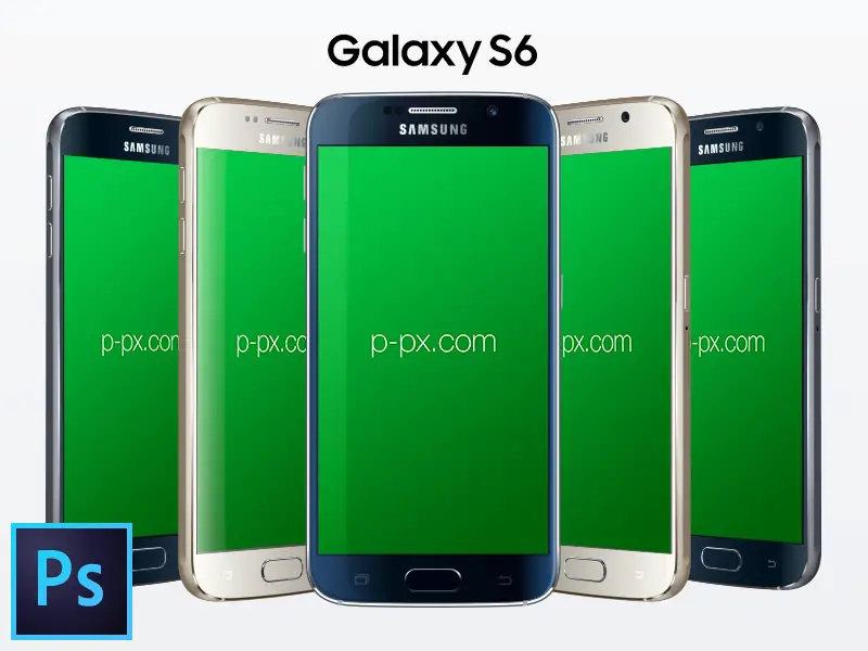 Galaxy S6 PSD + Ai Free Vector Mockup