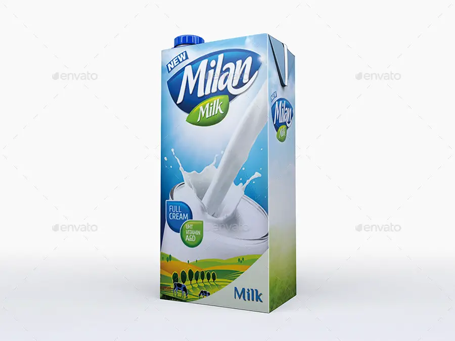 Milk Carton Mockup