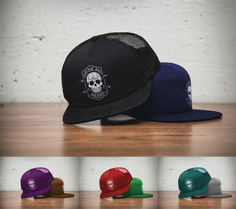 Snapback Templates psd and Hat Mockups