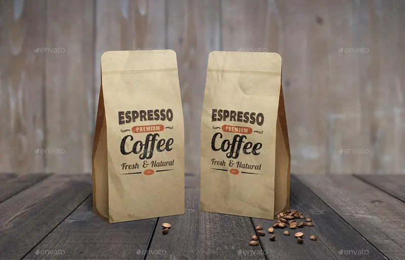 Coffee Bag Mockups and Templates