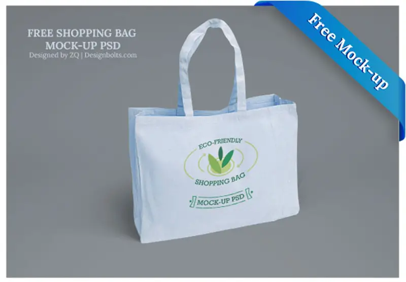 amazing free mockup design shopping bag psd
