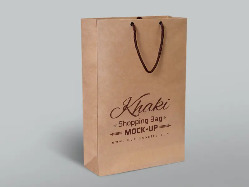 free shopping bag mockup