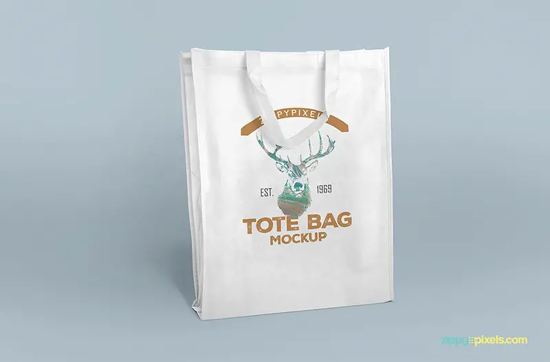shopping bag tote bag free psd mockup