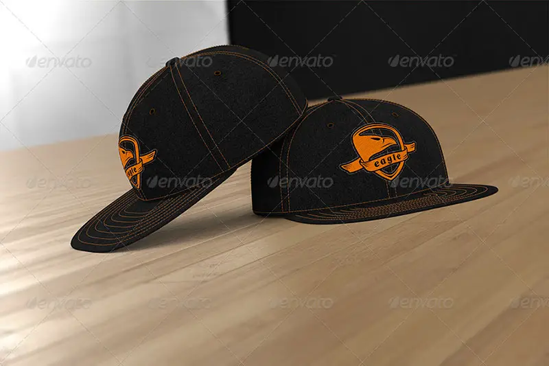 professional snapback mockup hat template
