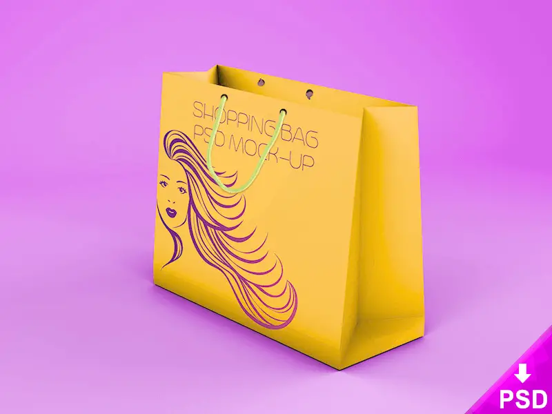 free amazing shopping bag mockup template