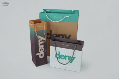 Paper Bags 3 kinds of mockups