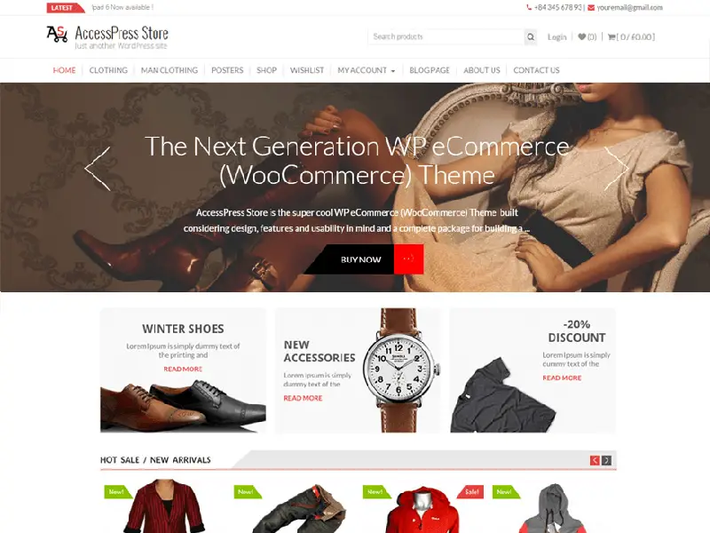free ecommerce wordpress themes for download