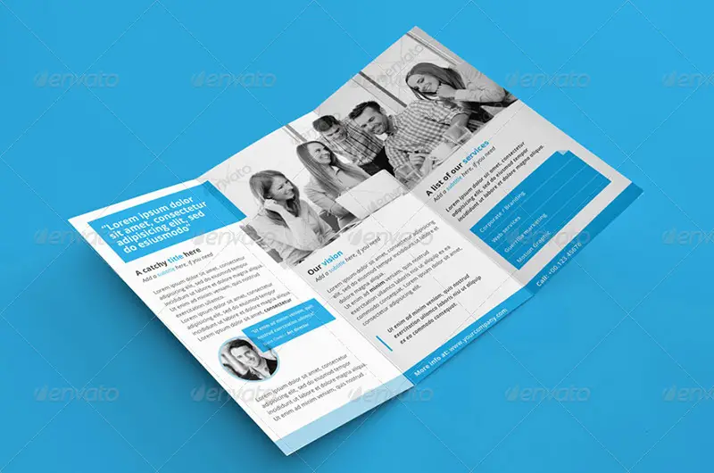 great business brochure design psd template