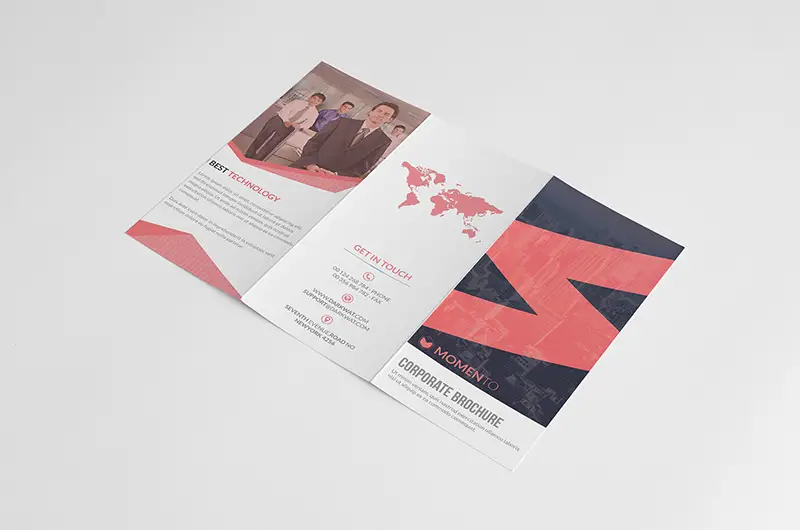 free corporate brochure template design psd
