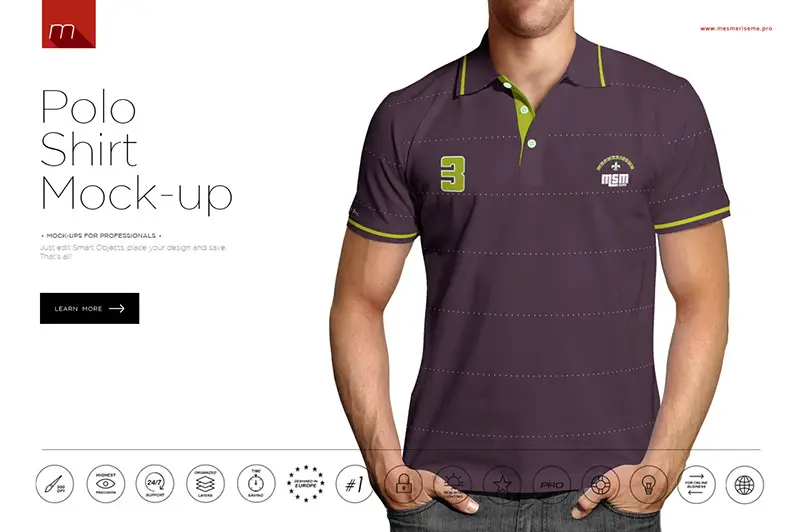 polo shirt layout design