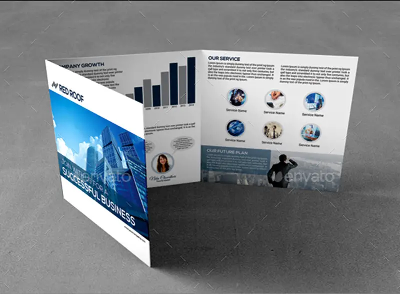 awesome corporate trifold brochure psd template