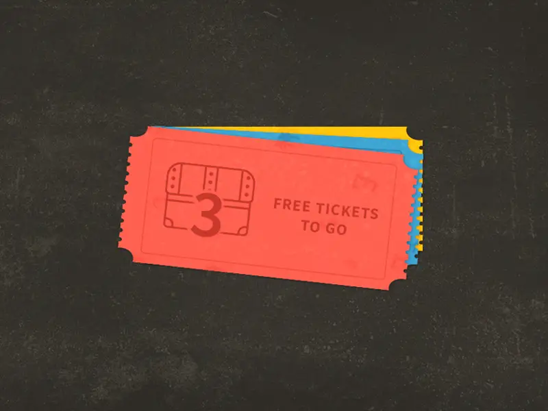 great event ticket mockup design free psd template