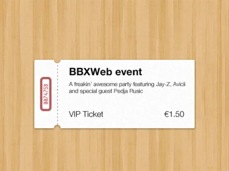 free event ticket template mockup psd