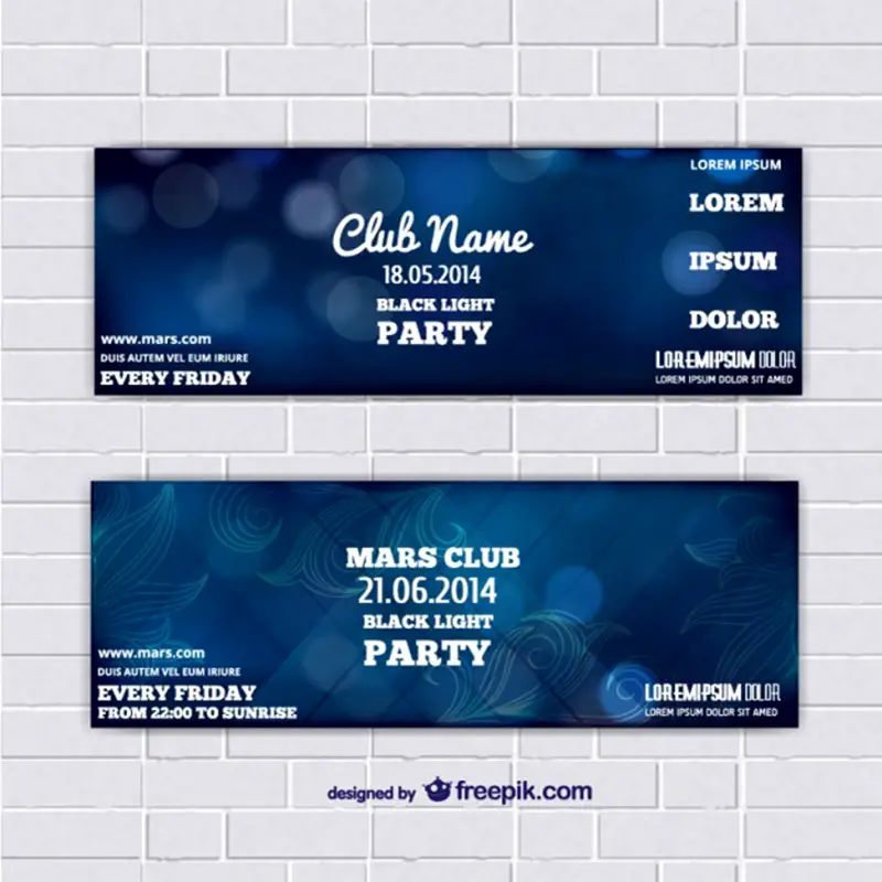 Free Party Ticket Template