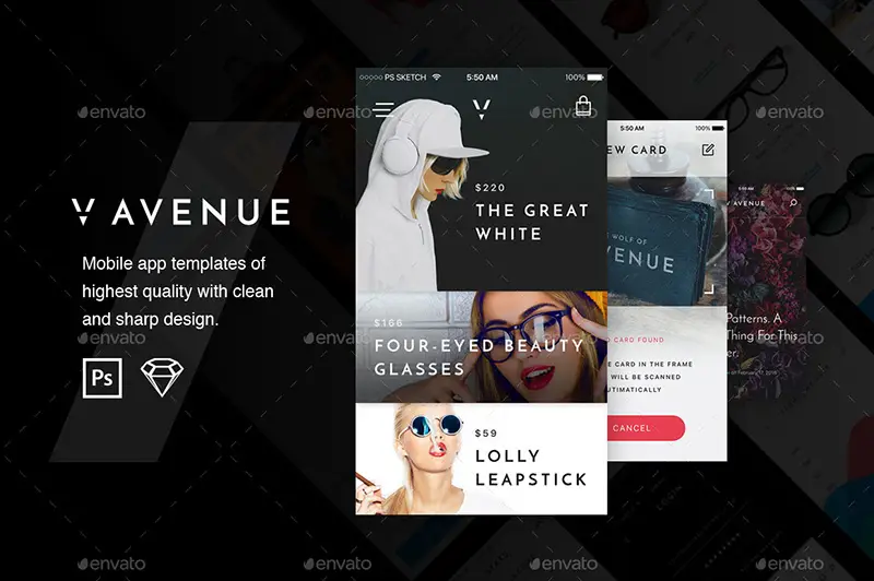 best mobile app ui kit mockup design for designers
