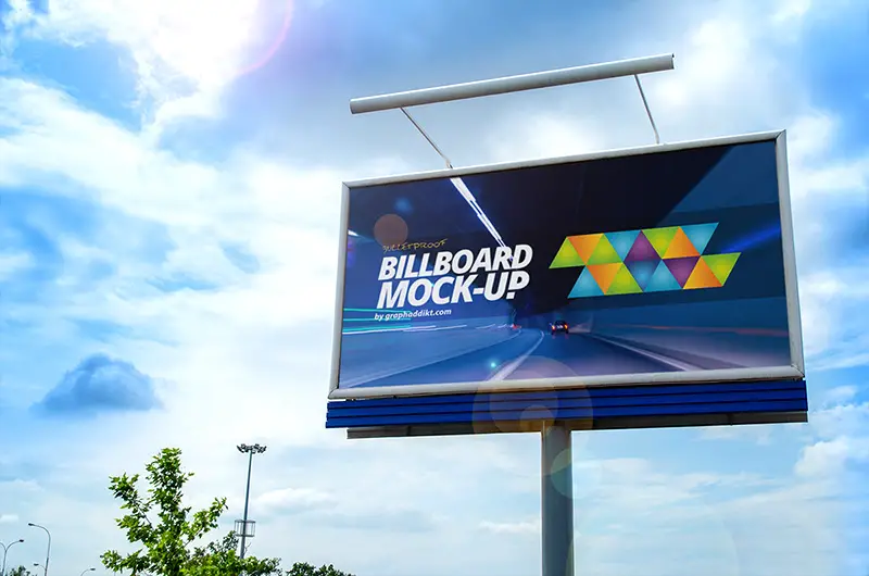 unique outdoor advertising billboard mockups psd for free