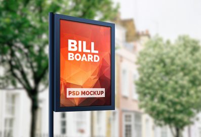 Free Outdoor Advertising Billboard Mockups PSD