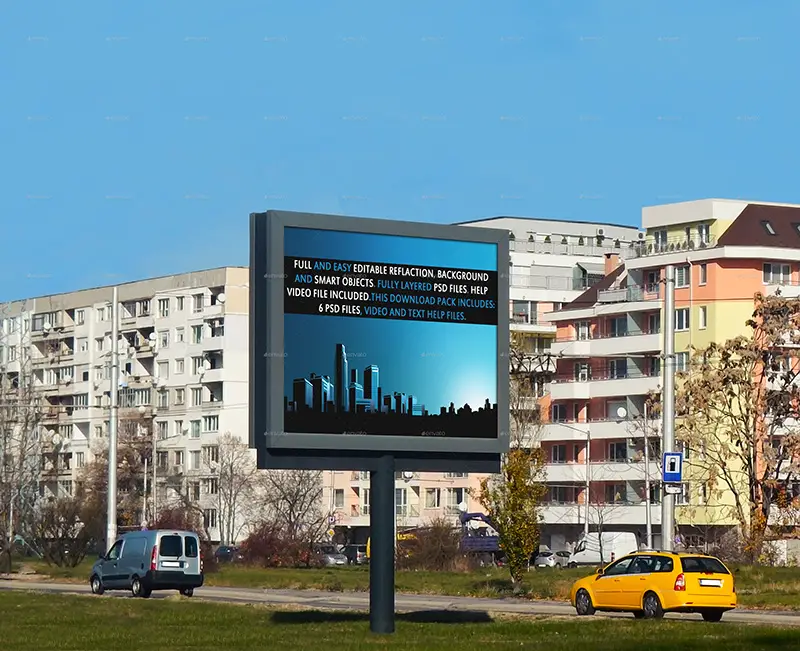 awesome premium outdoor advertising billboard mockups psd